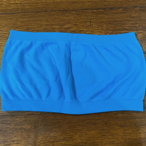 Malibu Sugar bright blue bandeau top - Picture 2 of 3
